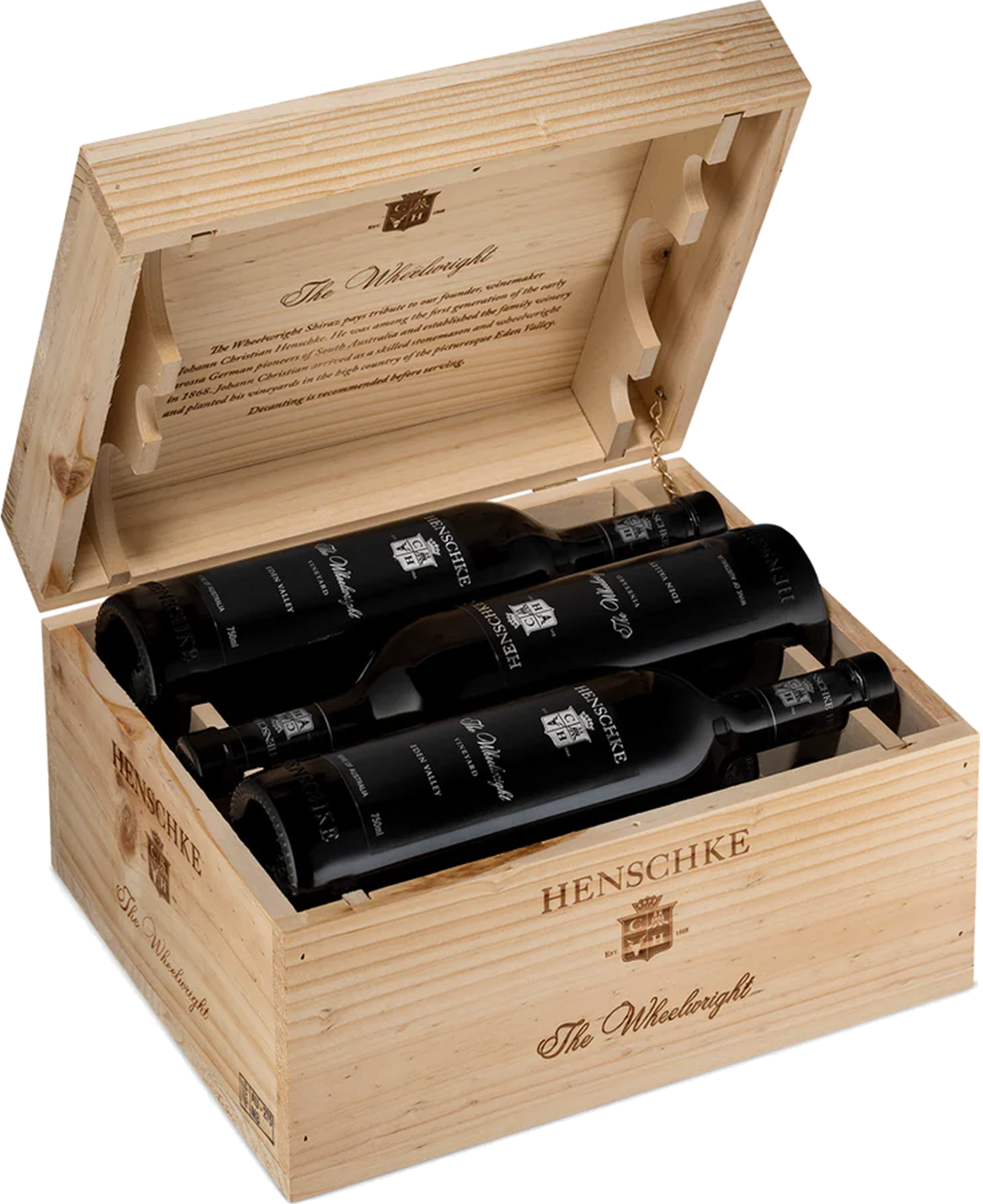 Henschke The Wheelwright Shiraz 2021 (Collectors Wooden 6 Pack)
