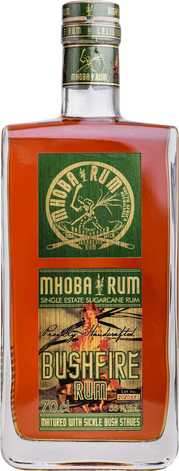 MHOBA Bushfire Sickle Bush Aged South African Rum 55% 700ml