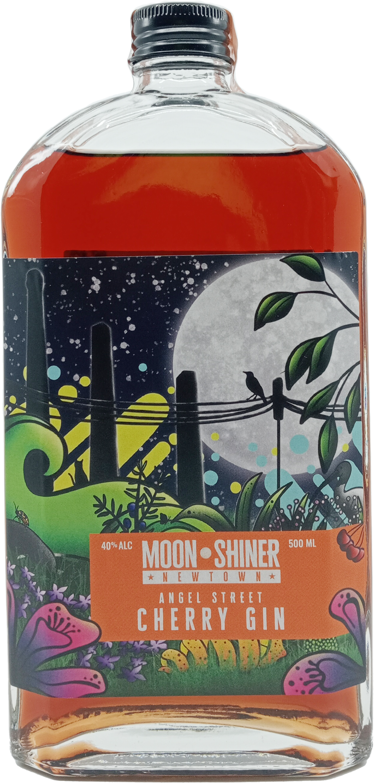 Moonshiner Angel Street Cherry Gin 500ml - Winetopia