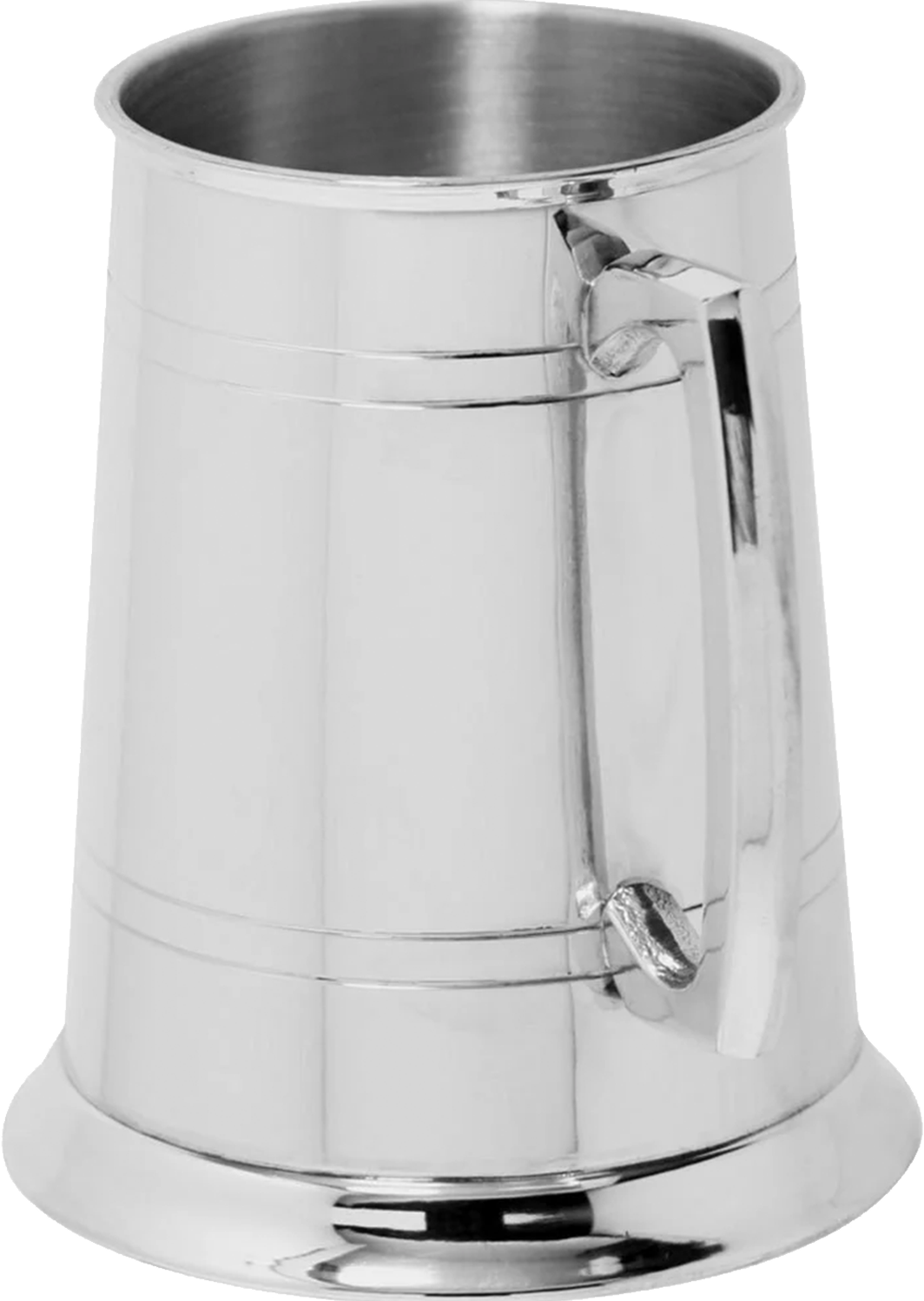Tankards 1pt straight 2 line tankard pewter
