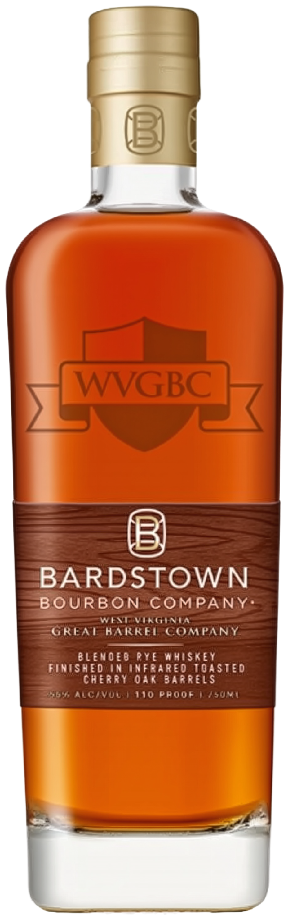 Bardstown Bourbon Company WVGBC Infrared Cherry Oak Barrel Finish Blended Rye Whiskey 54% 750ml