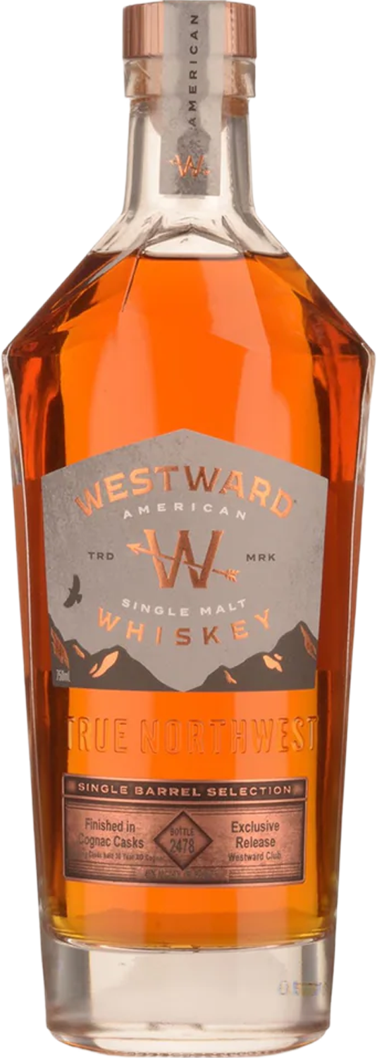 Westward Single Barrel Cognac Cask Finish American Single Malt Whiskey 45% 700ml