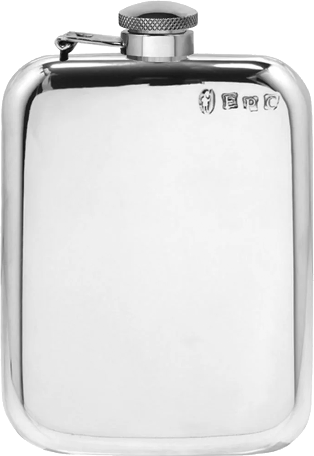 Hipflasks 6oz purse cap top flask pewter