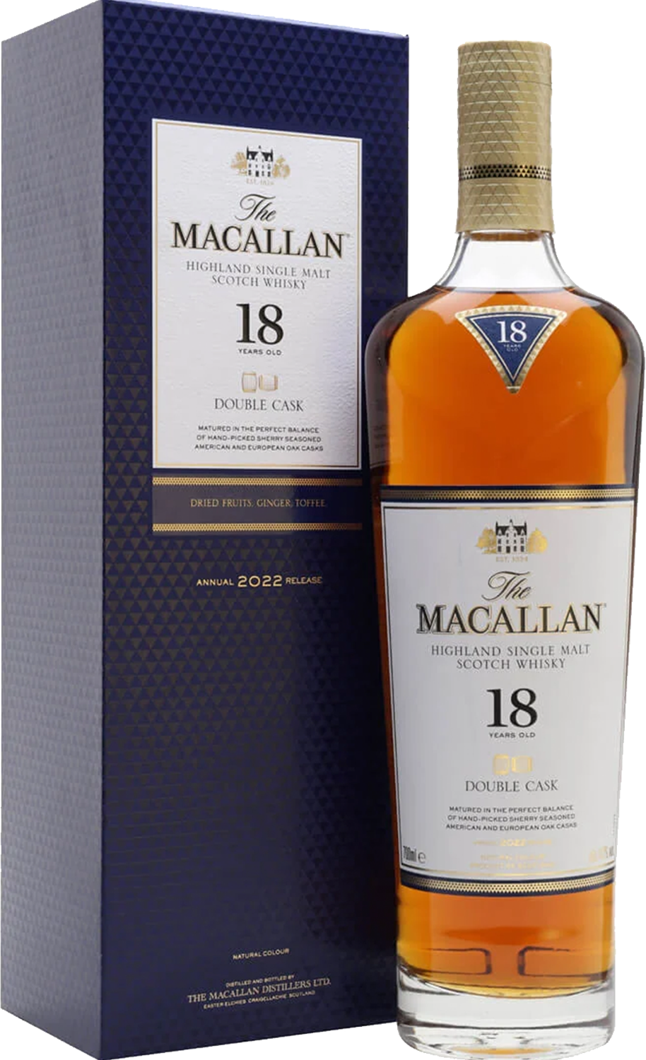 The Macallan Double Cask 18 Year Old Single Malt Scotch Whisky 43% 700ml