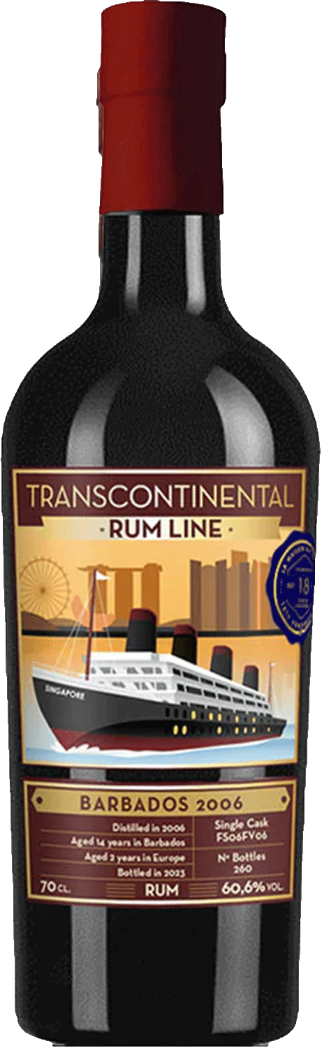 Transcontinental Rum Line Barbados 2006 16 Year Old Single Cask Foursquare Rum 60.6% 700ml