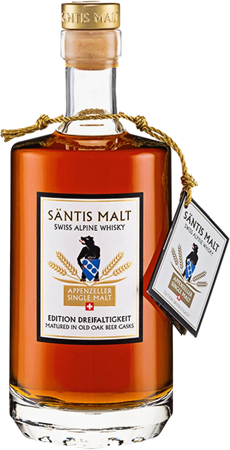SANTIS Dreifaltigkeit Malt - Swiss Alpine Whiskey (peated) 52% 500mL