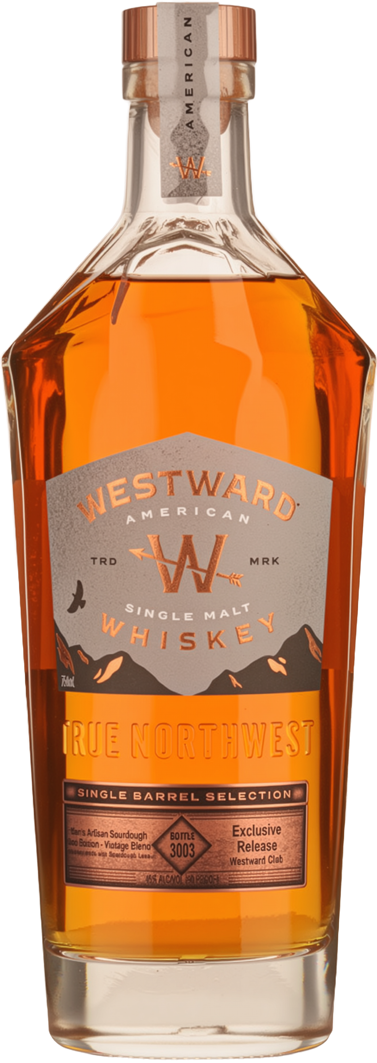 Westward Single Barrel Sourdough American Single Malt Whiskey 45% 700ml