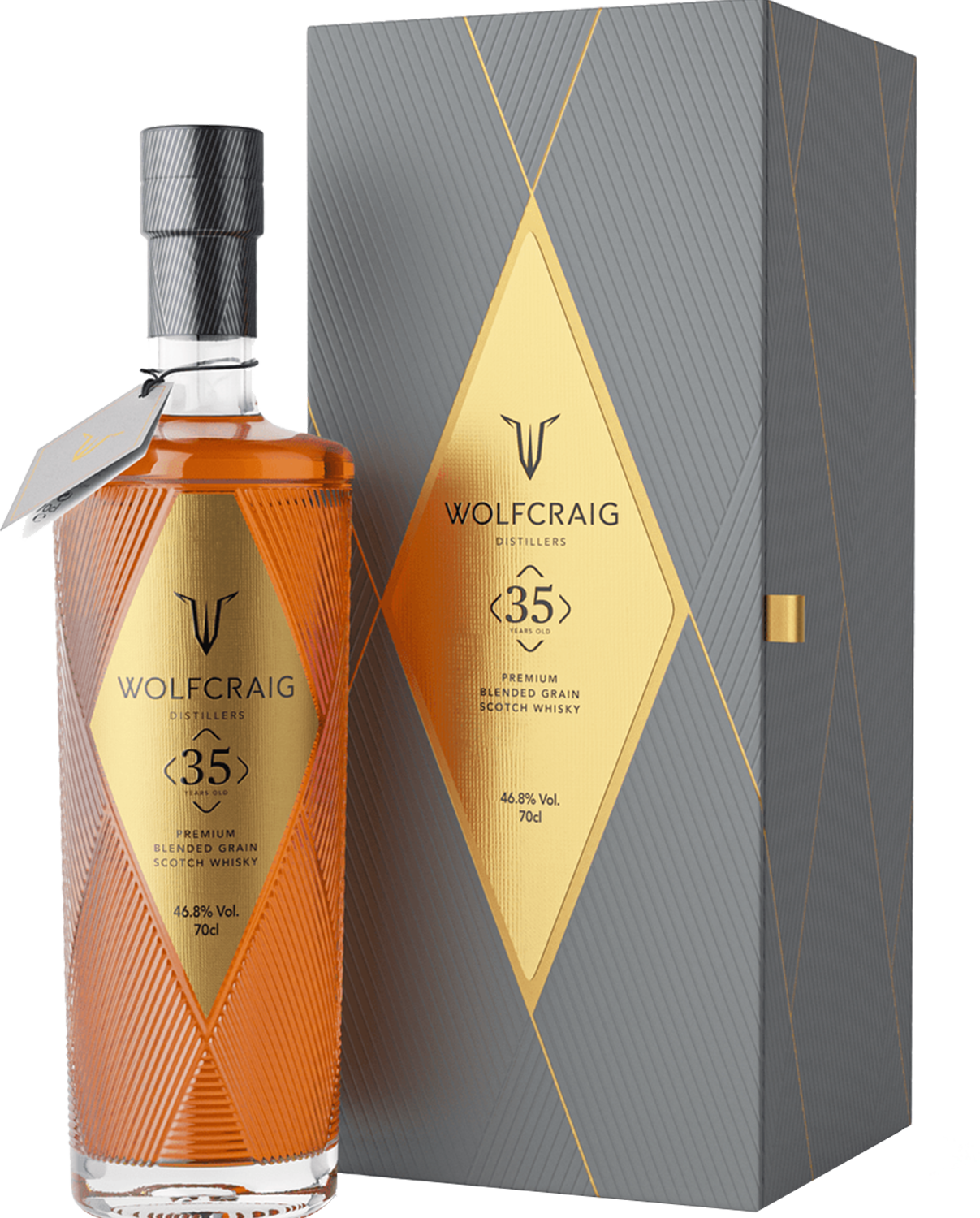 Wolfcraig 35 Year Old Premium Blended Grain Scotch Whisky 700ml