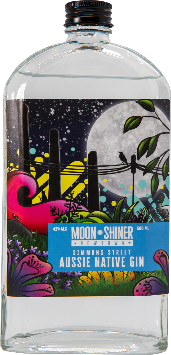 Moonshiner Simmons Street Aussie Native Gin 42% 500ml - Winetopia