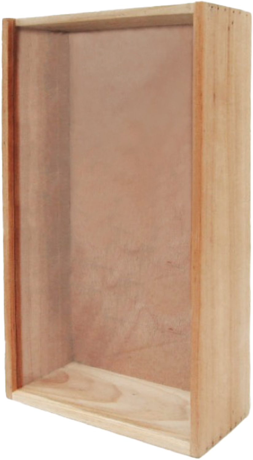 Wooden Box Double Perspex Lid