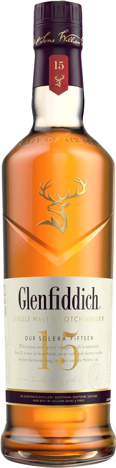 Glenfiddich 15 Year Old Single Malt Scotch Whisky 700ml