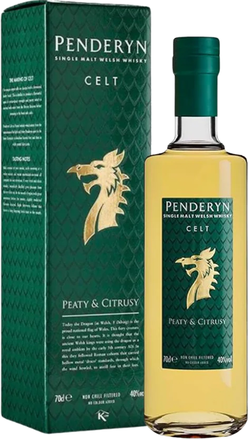 Penderyn Celt Peated Single Malt Welsh Whisky 41% 700ml