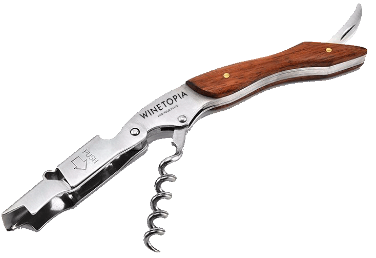 Winetopia Premium Wooden Handle Waiters Friend Corkscrew