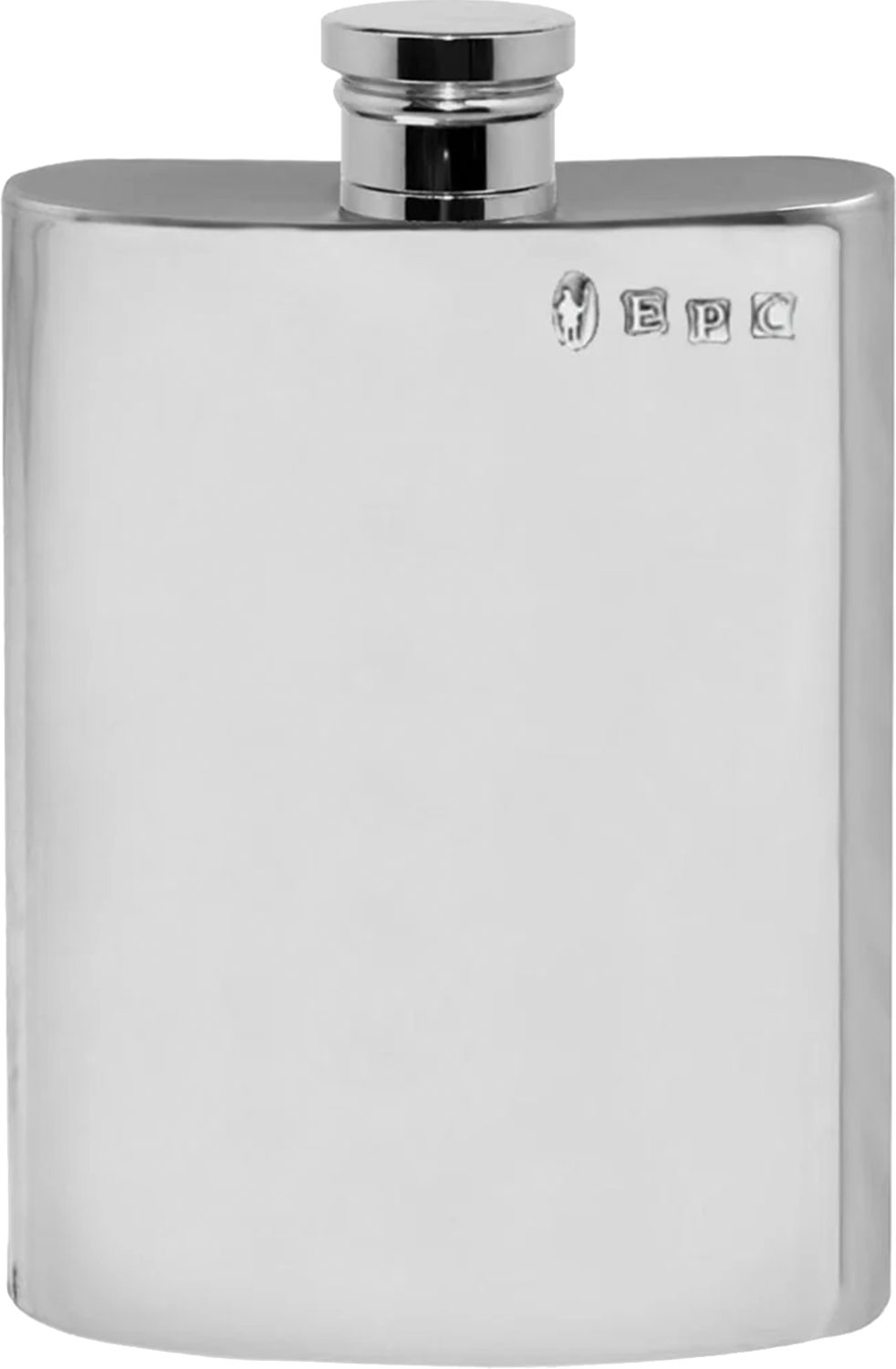 Hipflasks 6oz plain flask pewter