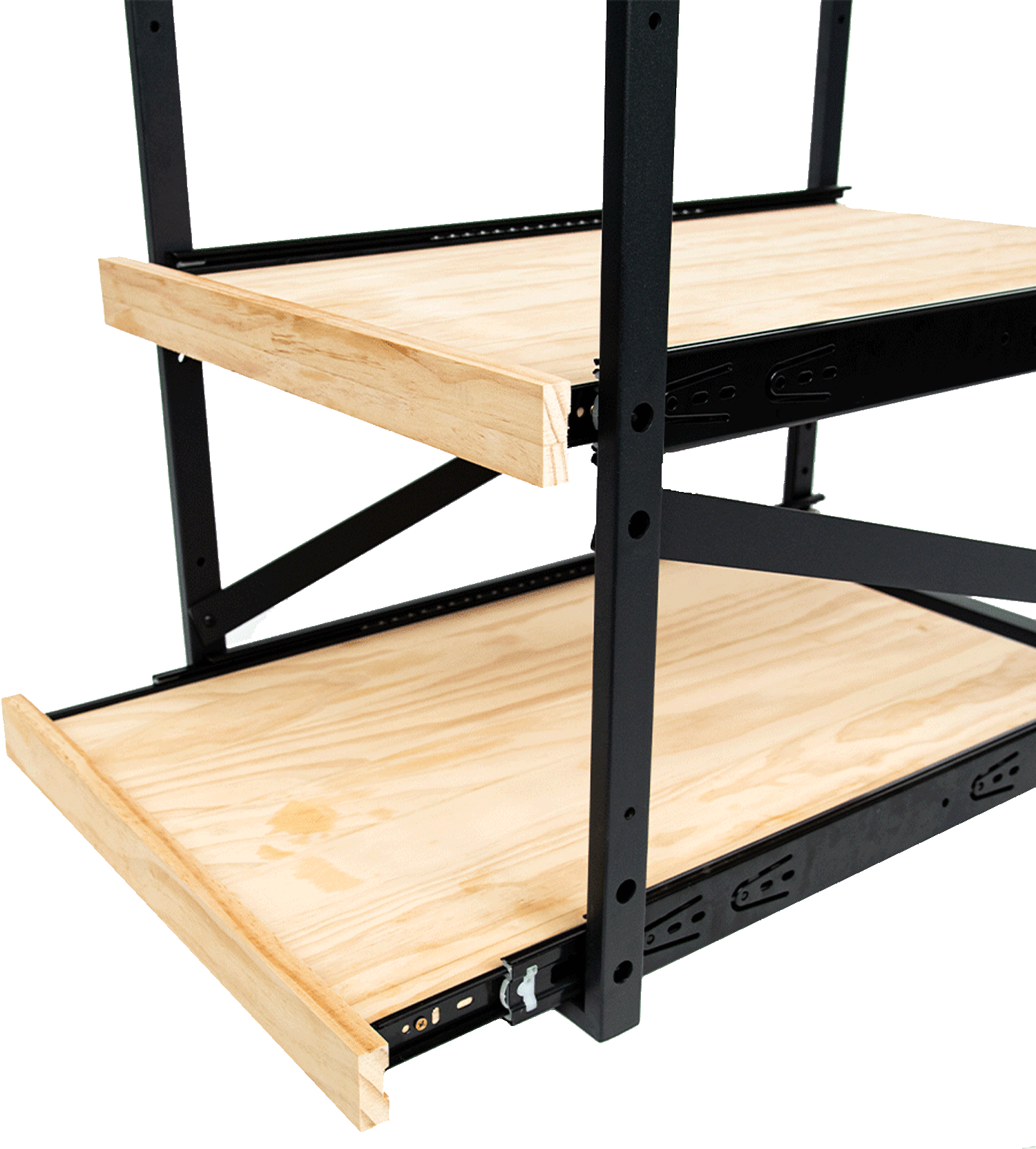 Modular Metal Wine Rack - Wooden Finish