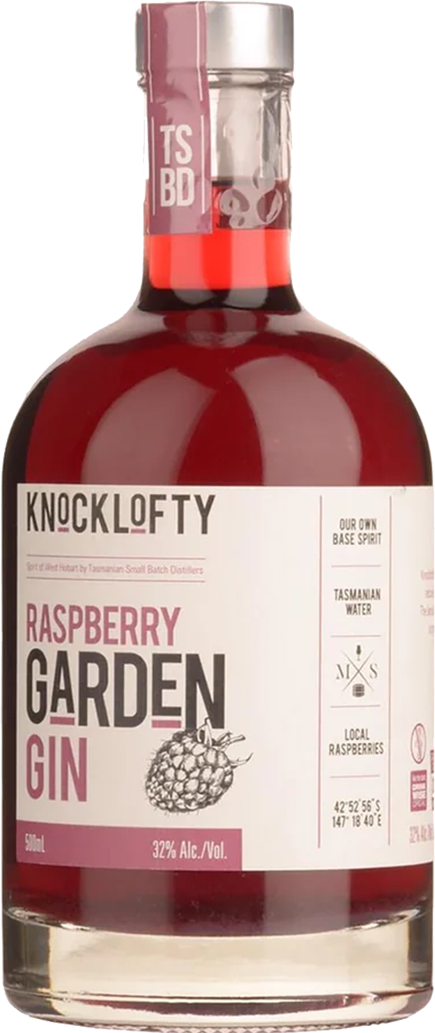 Knocklofty Raspberry Garden Gin TAS 32% 500ml