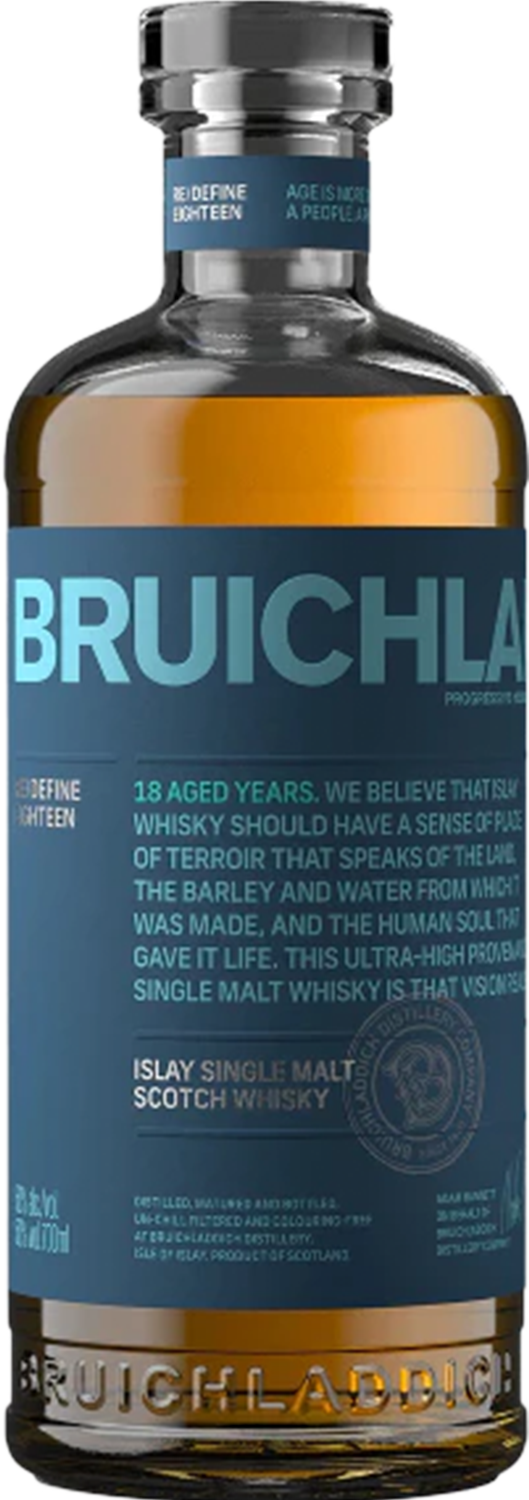 Bruichladdich 18 Year Old Islay Single Malt Scotch Whisky 50% 700ml