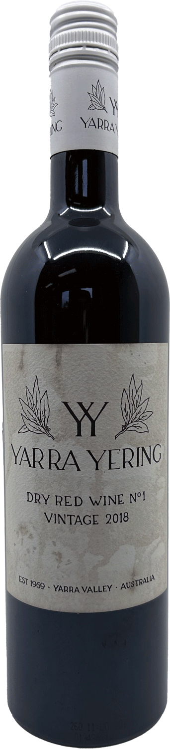 Yarra Yering Dry Red No. 1 2018 (Stained Label)
