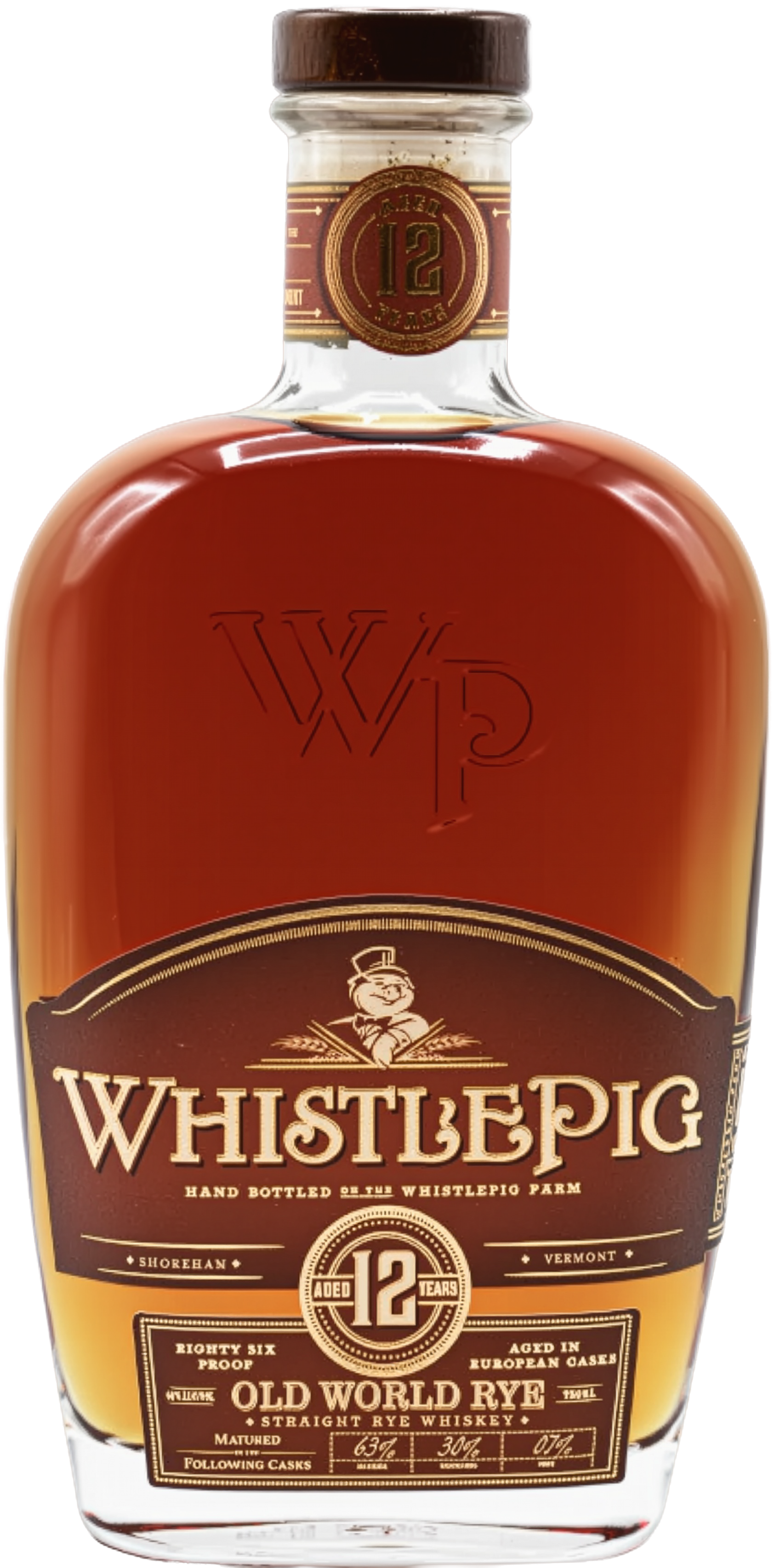 Whistle Pig 12 Year Old World Rye Whiskey 43% 700ml