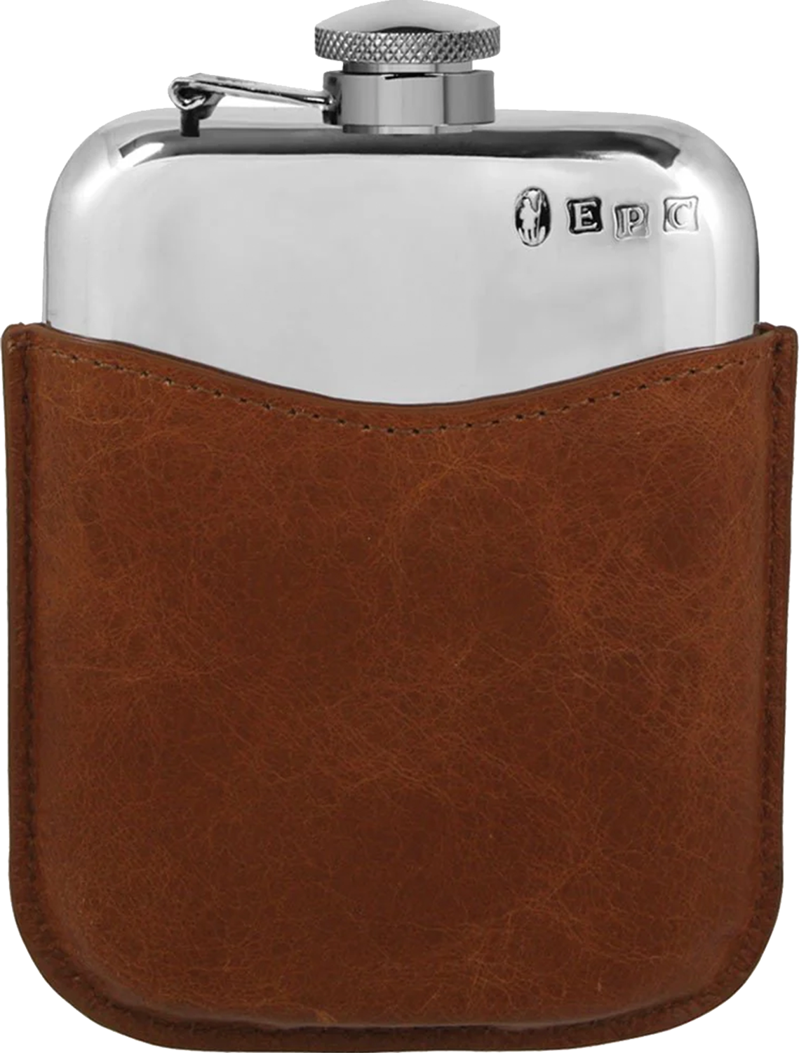 Hipflasks 6oz purse flask captive top & pouch