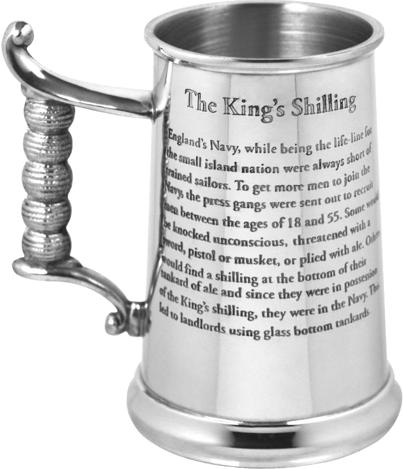 Tankards heavy gauge king's shilling tankard